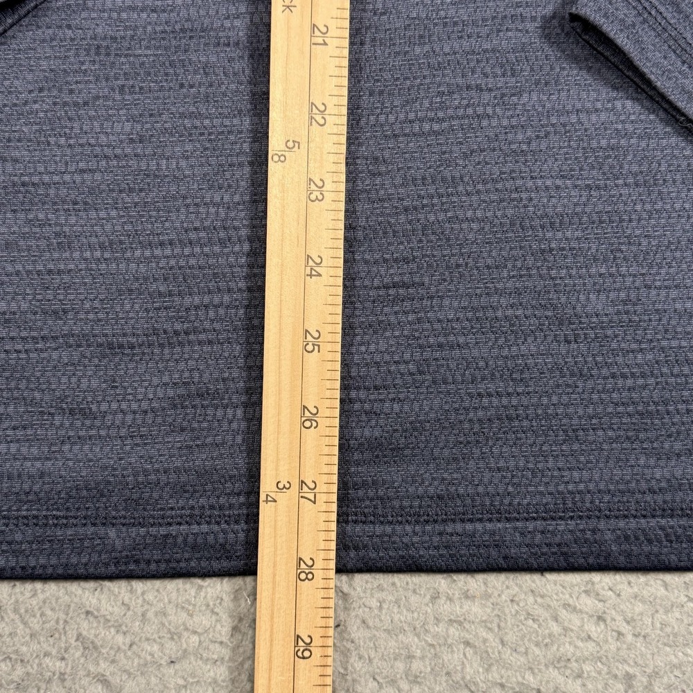 G.H. Bass & Co Pullover Mens XL Blue Fleece 1/4 Zip Chest Pocket Sweatshirt - Picture 10 of 14